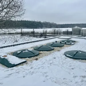 Oval shape wastewater treatment plants Aquatec VFL