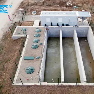 Oval shape wastewater treatment plants Aquatec VFL