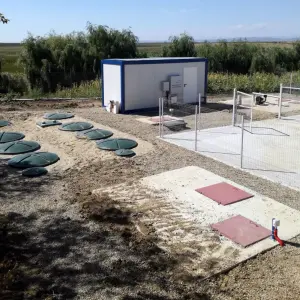 Oval shape wastewater treatment plants Aquatec VFL