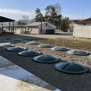 Oval shape wastewater treatment plants Aquatec VFL