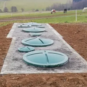 Oval shape wastewater treatment plants Aquatec VFL